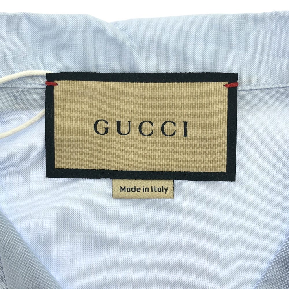Gucci Long Oxford Tops Clothing Shirt Sleeve Blue View 4